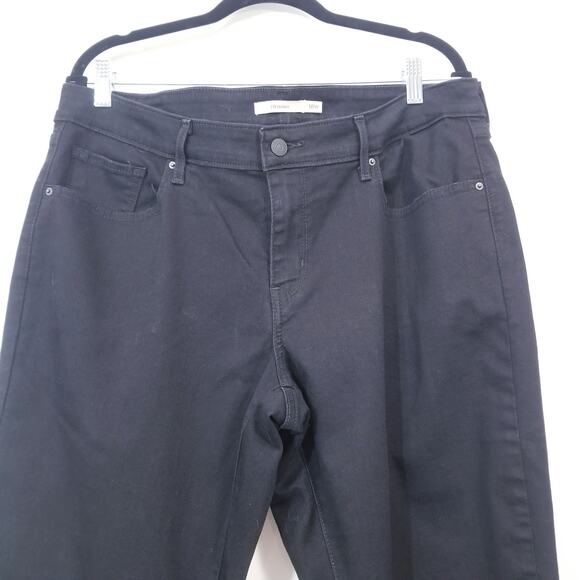 Levi's 711 Jeans Skinny Black Denim - Picture 6 of 12